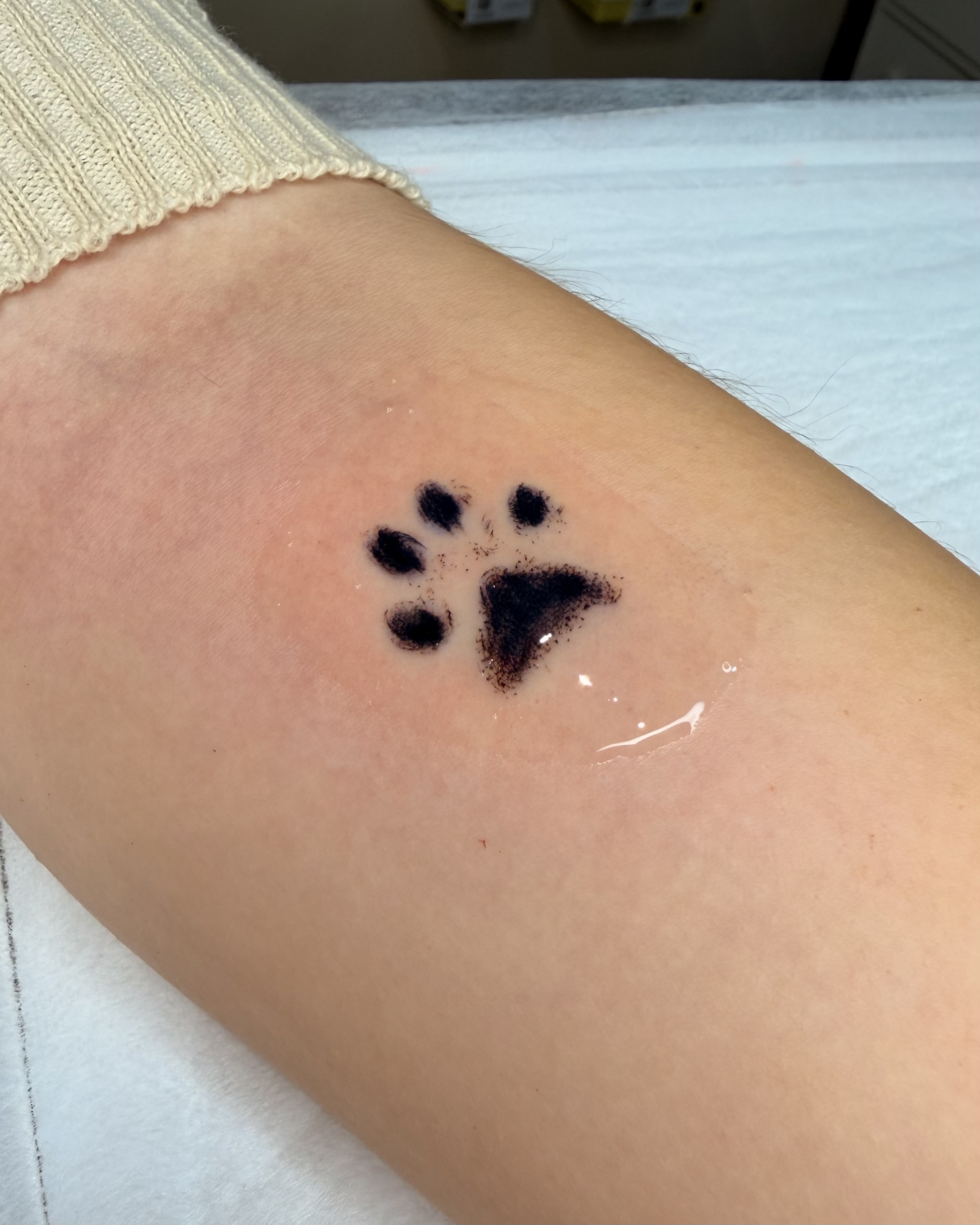 Tatuagem do portfólio do estúdio