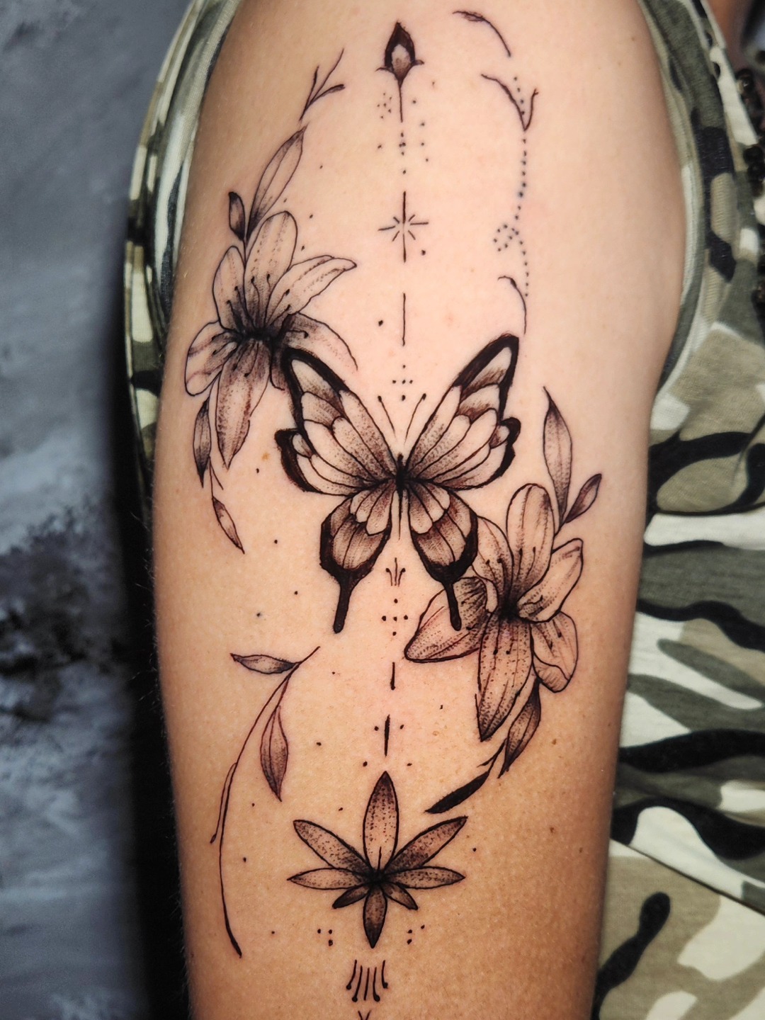 Tatuagem do portfólio do estúdio